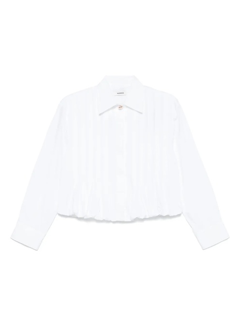 SANDRO cotton shirt - 10 BLANC - zdjęcie produktu nr 1