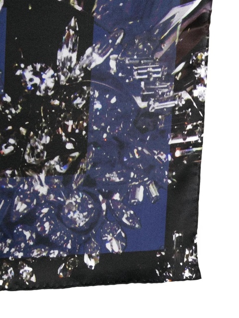 Givenchy abstract-print scarf - Blue - zdjęcie produktu nr 2