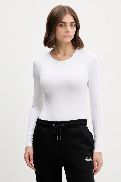Guess Jeans longsleeve damski kolor biały W4BP41 J1314 - zdjęcie produktu nr 1