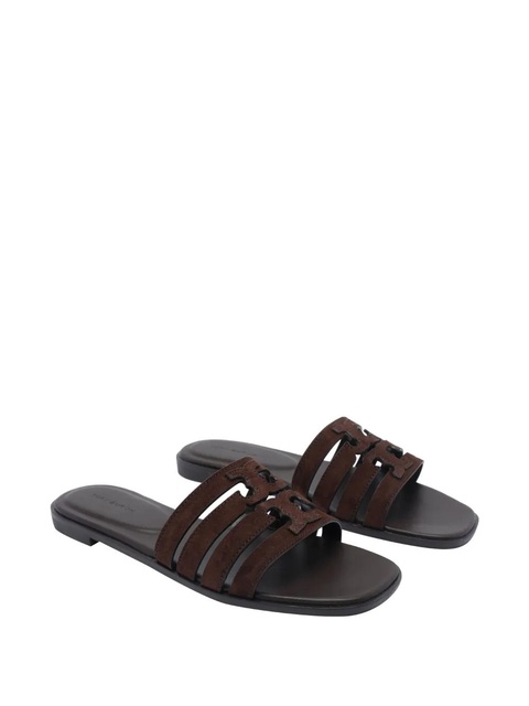 Tory Burch suede flat sandals - Brown - zdjęcie produktu nr 2
