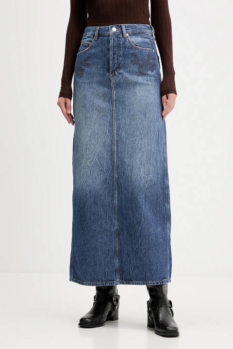 Tommy Jeans spódnica jeansowa kolor granatowy maxi prosta DW0DW21577 - zdjęcie produktu nr 1