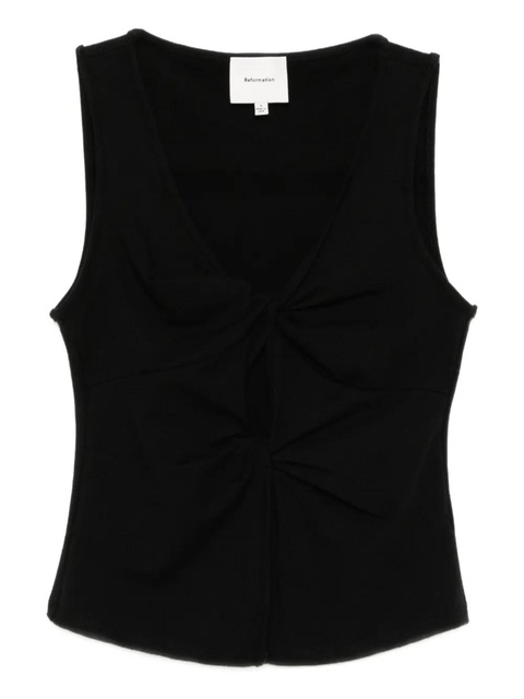 Reformation Tefi top - Black - zdjęcie produktu nr 1