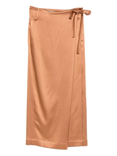 Alysi tie wrap midi skirt - Brown - zdjęcie produktu nr 1