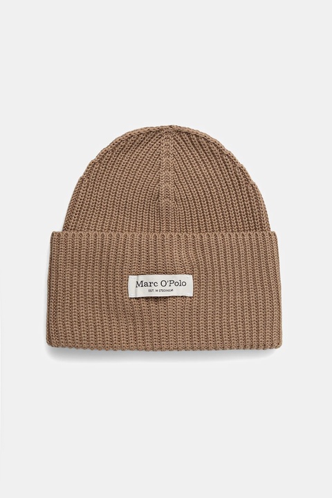 Marc O'Polo czapka kolor beżowy 600605901141 - zdjęcie produktu nr 1