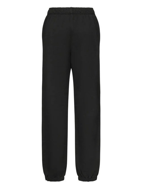 PINKO embroidered cuffed track pants - Black - zdjęcie produktu nr 1