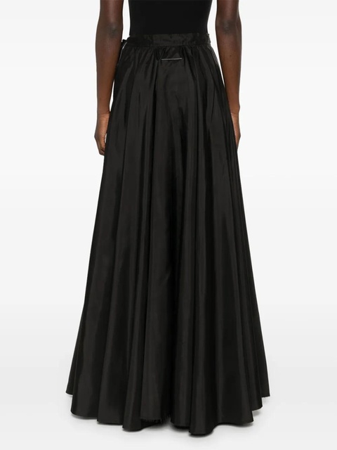 MM6 Maison Margiela taffeta maxi skirt - Black - zdjęcie produktu nr 1