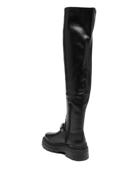 PINKO buckle-detail platform boots - Black - zdjęcie produktu nr 2