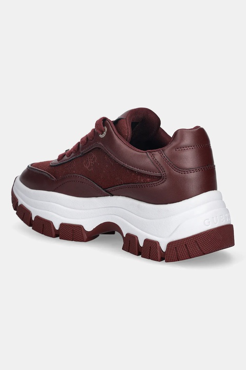 Guess sneakersy BERRETT2 damskie kolor bordowy FLFBRT ELE12 - zdjęcie produktu nr 2
