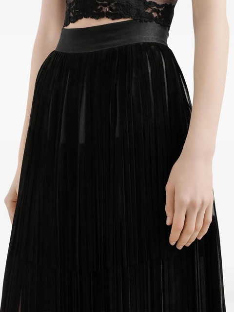 Dolce & Gabbana fringed organza skirt - Black - zdjęcie produktu nr 2