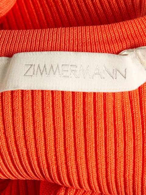 ZIMMERMANN pre-owned ribbed scoop-neck tank top - Orange - zdjęcie produktu nr 2