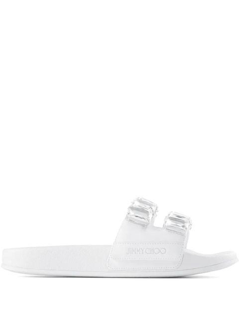 Jimmy Choo Fitz slides - White - zdjęcie produktu nr 1