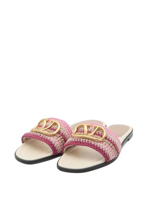 Valentino Garavani VLogo Signature slides - Pink - zdjęcie produktu nr 2