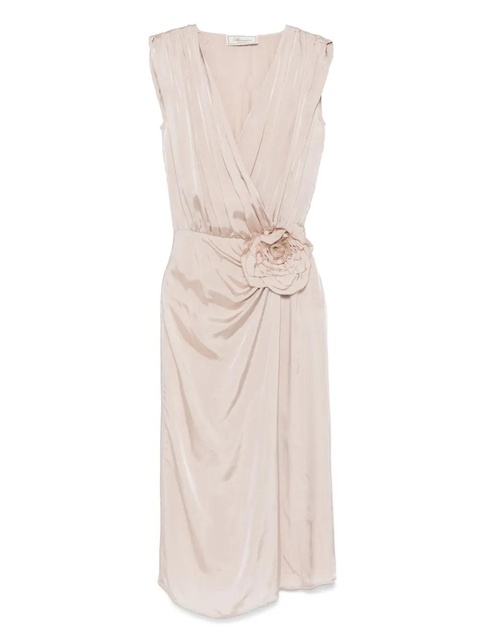 Blumarine twill-weave midi dress - Pink - zdjęcie produktu nr 1