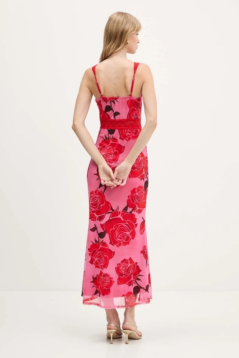 Never Fully Dressed sukienka kolor różowy maxi rozkloszowana NFDDR2964 - zdjęcie produktu nr 2