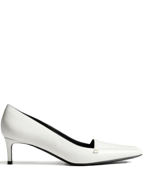 KHAITE 50mm Celia square-toe heeled pumps - White - zdjęcie produktu nr 1