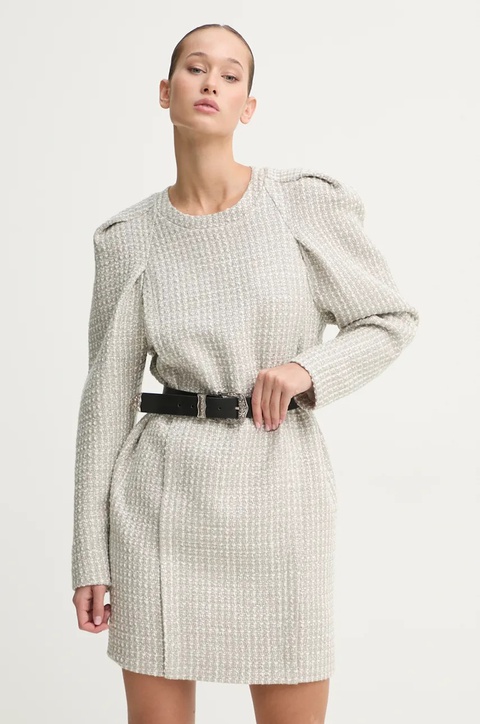 IRO sukienka z domieszką wełny kolor biały mini prosta WM33JULIETTE - zdjęcie produktu nr 2