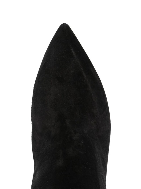 Paris Texas Stiletto 100mm thigh-length suede boots - Black - zdjęcie produktu nr 2