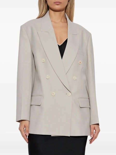 Victoria Beckham double-breasted blazer - Grey - zdjęcie produktu nr 2