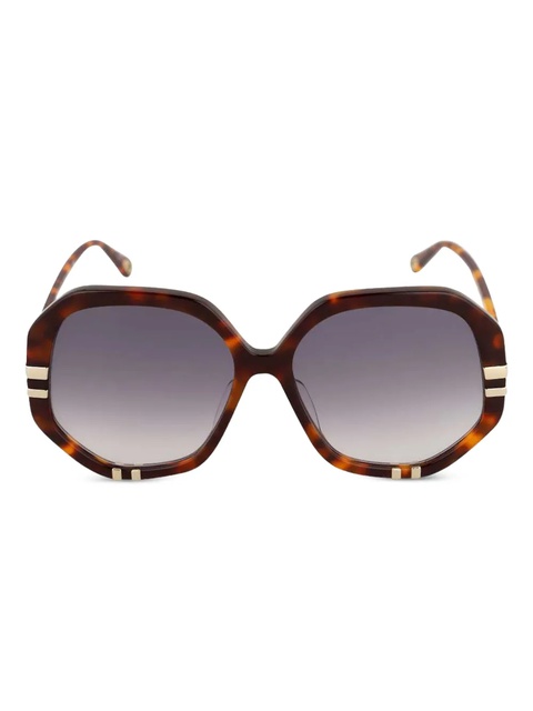 Chloé geometric-frame sunglasses - Brown - zdjęcie produktu nr 1