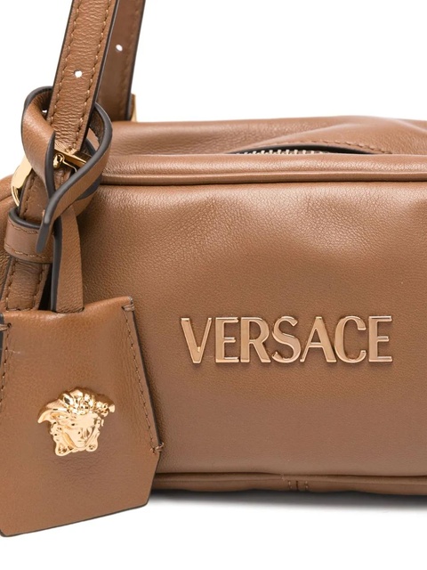 Versace logo-plaque top-handle bag - Brown - zdjęcie produktu nr 2