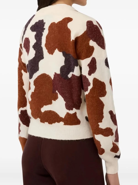 MC2 Saint Barth cow print sweater - Neutrals - zdjęcie produktu nr 1
