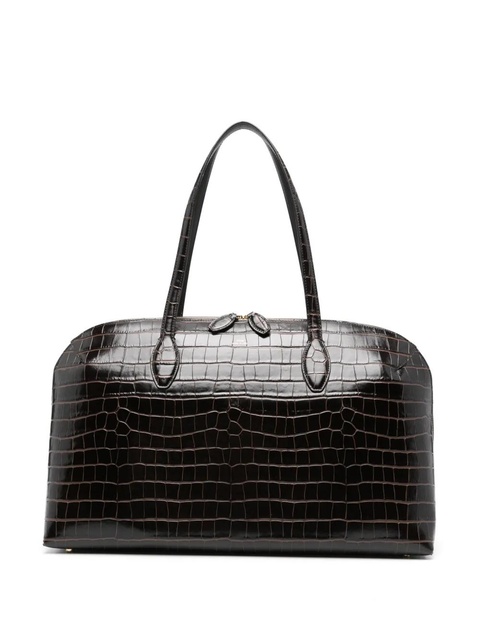 TOTEME crocodile-embossed tote bag - Brown - zdjęcie produktu nr 1