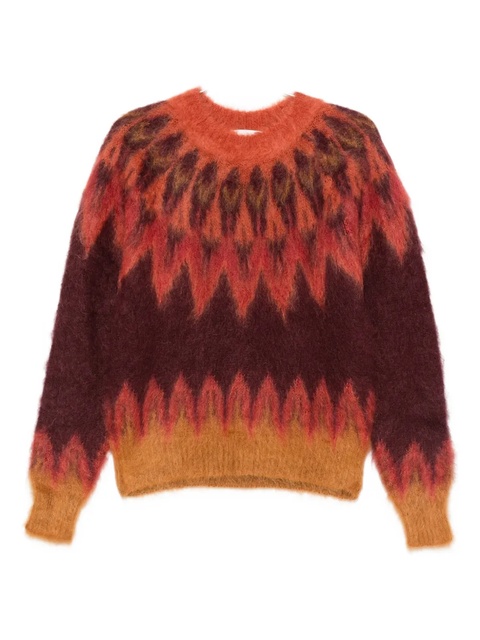 MARANT ÉTOILE patterned sweater - Red - zdjęcie produktu nr 1