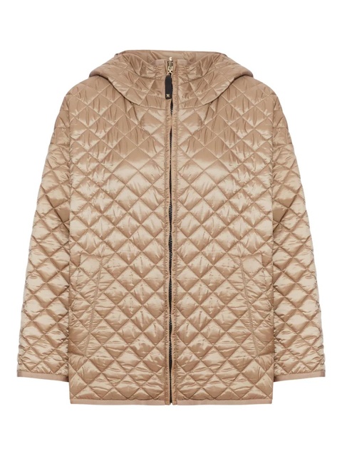 Max Mara quilted-pattern hooded jacket - Neutrals - zdjęcie produktu nr 1