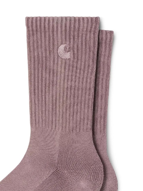 Carhartt WIP logo-embroidered ribbed socks - Pink - zdjęcie produktu nr 2