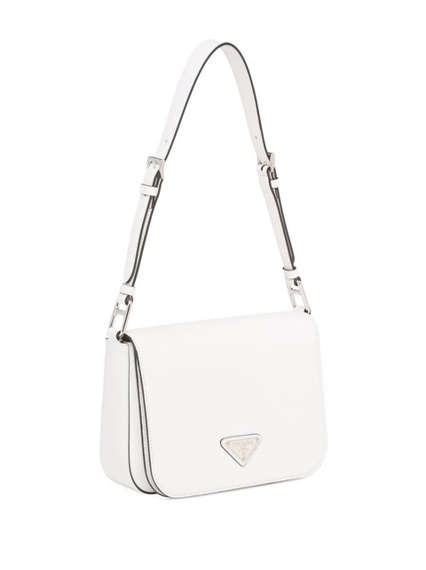 Prada brushed leather shoulder bag - White - zdjęcie produktu nr 2