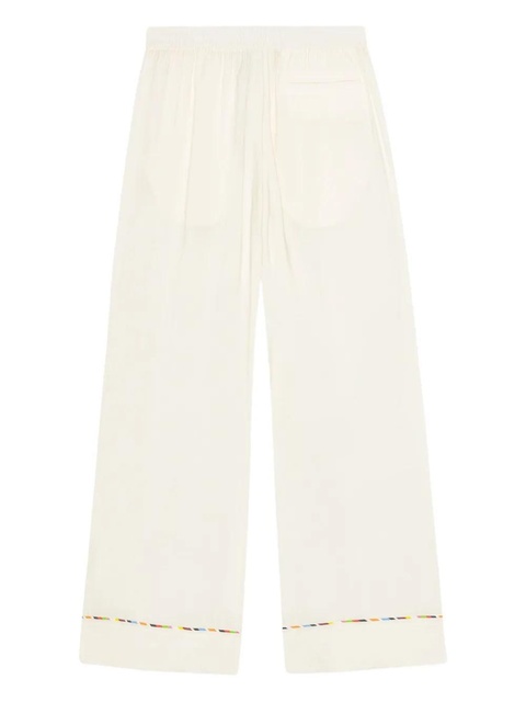 GANNI embroidered drawstring trousers - Neutrals - zdjęcie produktu nr 2