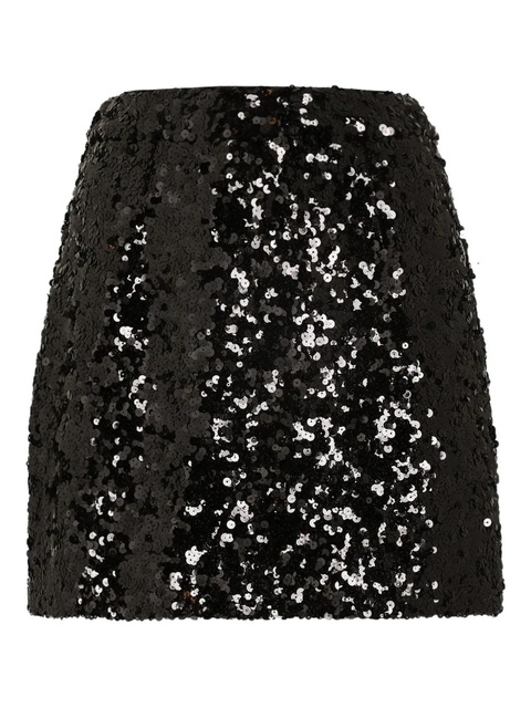 Dolce & Gabbana sequined mini skirt - Black - zdjęcie produktu nr 1
