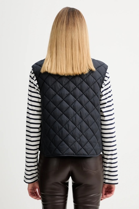 Marc O'Polo bezrękawnik kolor granatowy przejściowy 600111972009 - zdjęcie produktu nr 2