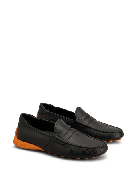 Tod's logo-debossed loafers - Black - zdjęcie produktu nr 2
