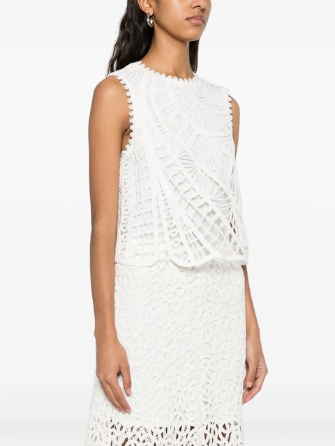 Maje embroidered tank top - White - zdjęcie produktu nr 2