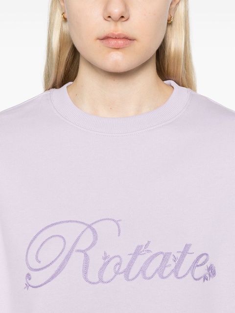 ROTATE BIRGER CHRISTENSEN logo-embroidered sweatshirt - Purple - zdjęcie produktu nr 2