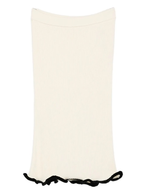 Jil Sander asymmetric midi skirt - Neutrals - zdjęcie produktu nr 1
