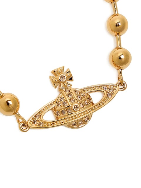 Vivienne Westwood Orb-embellished beaded bracelet - Gold - zdjęcie produktu nr 2