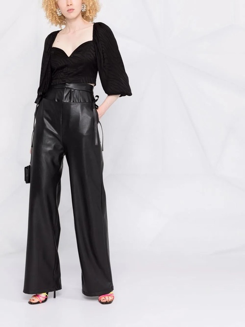 ROTATE BIRGER CHRISTENSEN Irina blouse - Black - zdjęcie produktu nr 2