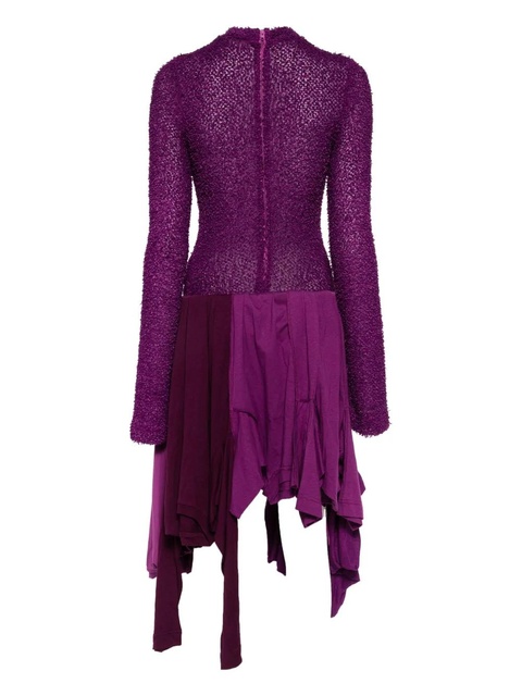 Acne Studios layered asymmetric dress - Purple - zdjęcie produktu nr 2