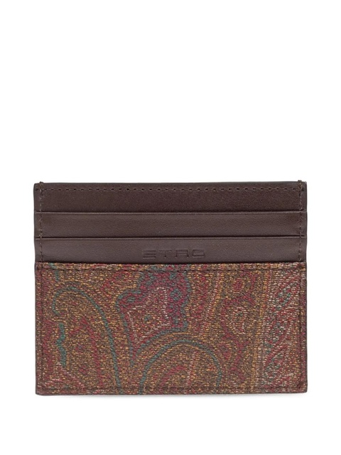 ETRO paisley-pattern card holder - Brown - zdjęcie produktu nr 2