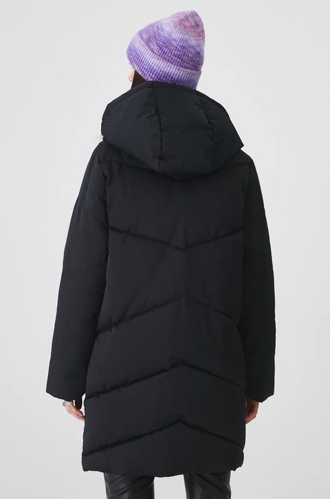 Medicine płaszcz damski kolor czarny zimowy - zdjęcie produktu nr 2