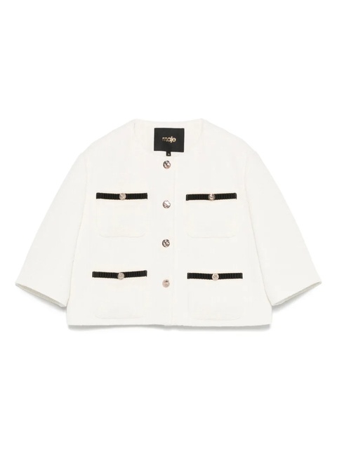 Maje cropped jacket - White - zdjęcie produktu nr 1