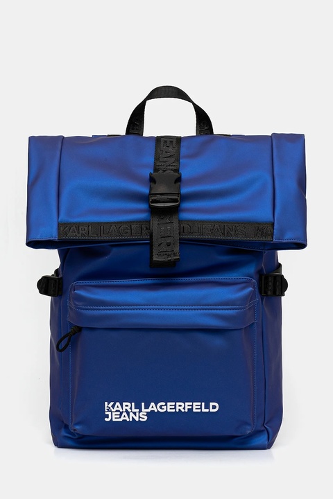 Karl Lagerfeld Jeans plecak kolor niebieski duży gładki A3M30246 - zdjęcie produktu nr 1