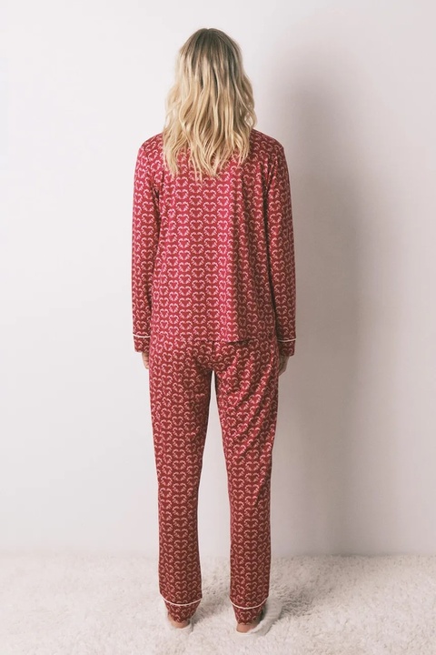 women'secret komplet piżamowy damska kolor bordowy 3792062 - zdjęcie produktu nr 2