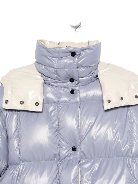 Moncler logo-patch zip-up jacket - Blue - zdjęcie produktu nr 2