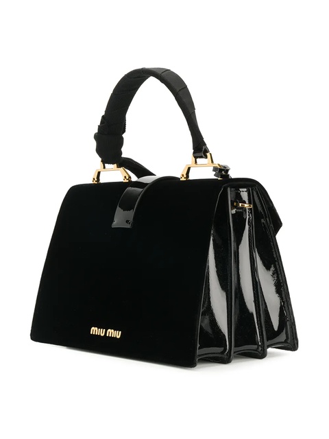Miu Miu grosgrain ribbon handbag - Black - zdjęcie produktu nr 2