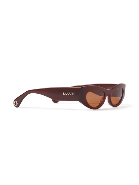 Lanvin logo-lettering sunglasses - Brown - zdjęcie produktu nr 1