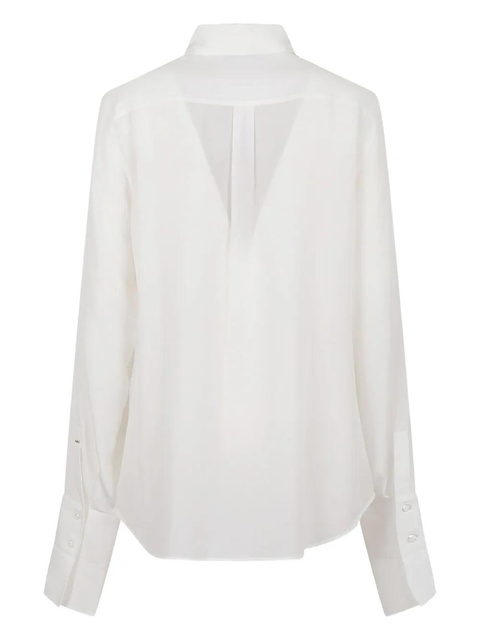 Max Mara silk long-sleeve shirt - White - zdjęcie produktu nr 2