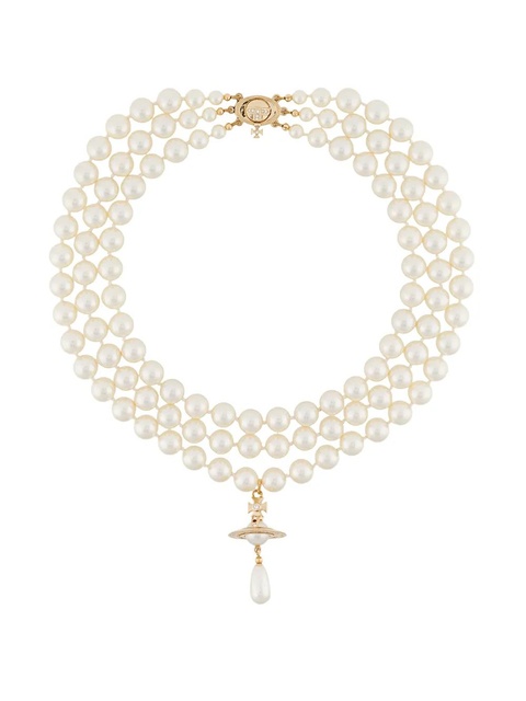 Vivienne Westwood layered pearl necklace - White - zdjęcie produktu nr 1